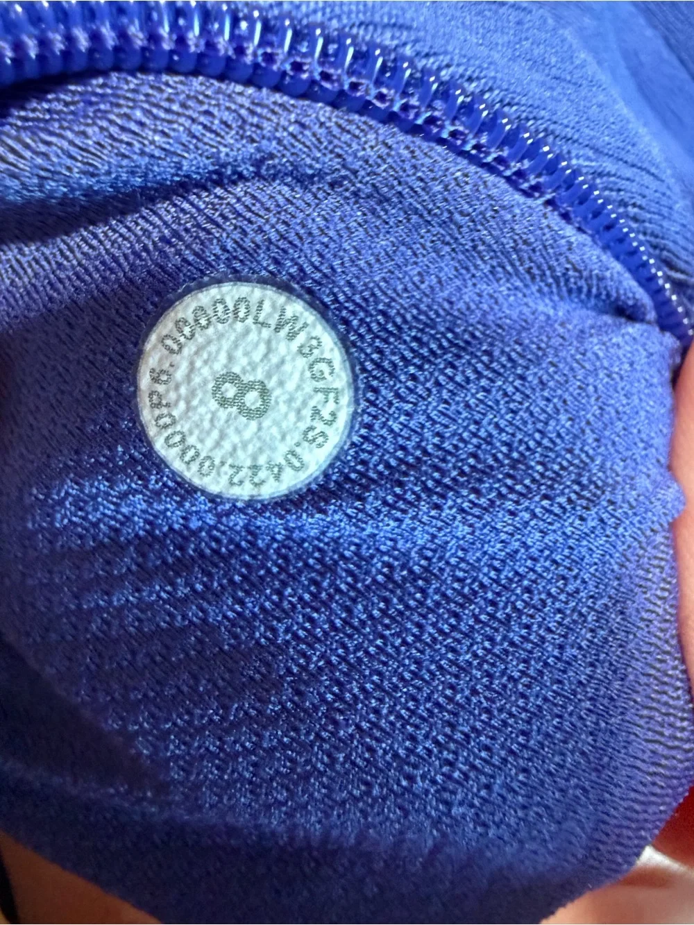 Lululemon It’s Rulu Run Ribbed Cropped Half Zip Psychic Size 8 - Picture 12 of 12